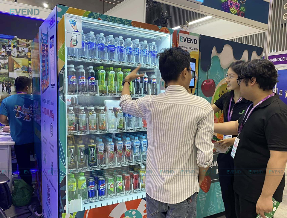 Máy bán nước tự động có màn hình LCD
