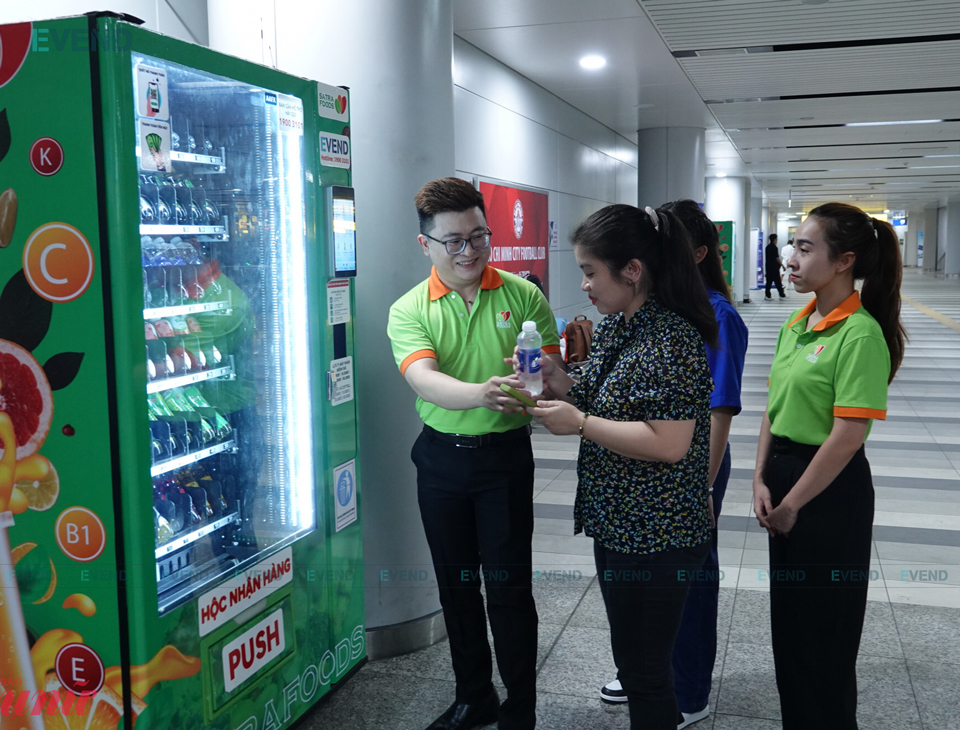 Evend triển khai máy bán hàng tự động tại ga Metro