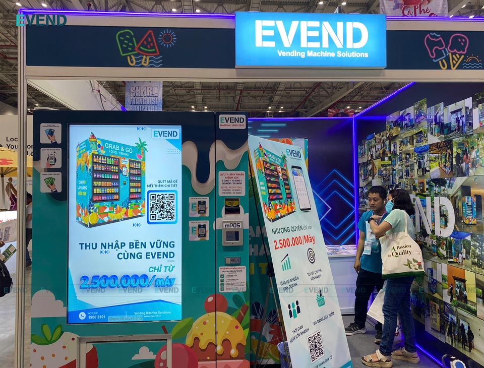 Giá thuê máy bán hàng tự động EVEND chỉ từ 2,5 triệu đồng