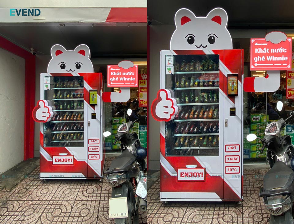 Hình ảnh máy bán hàng tự động EVEND tại Winmart Bình Thạnh