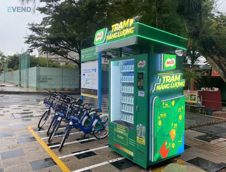 Kích thước máy bán hàng rất đa dạng, từ 1m2 đến 2m