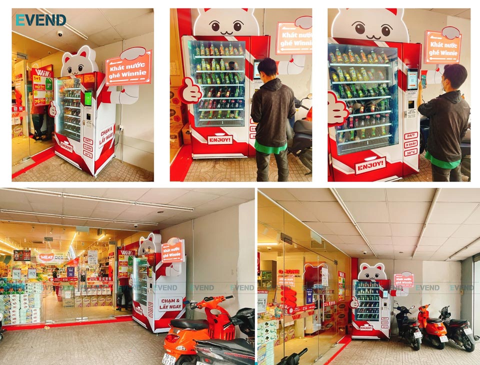 Máy bán hàng tự động EVEND tại Winmart Hóc Môn