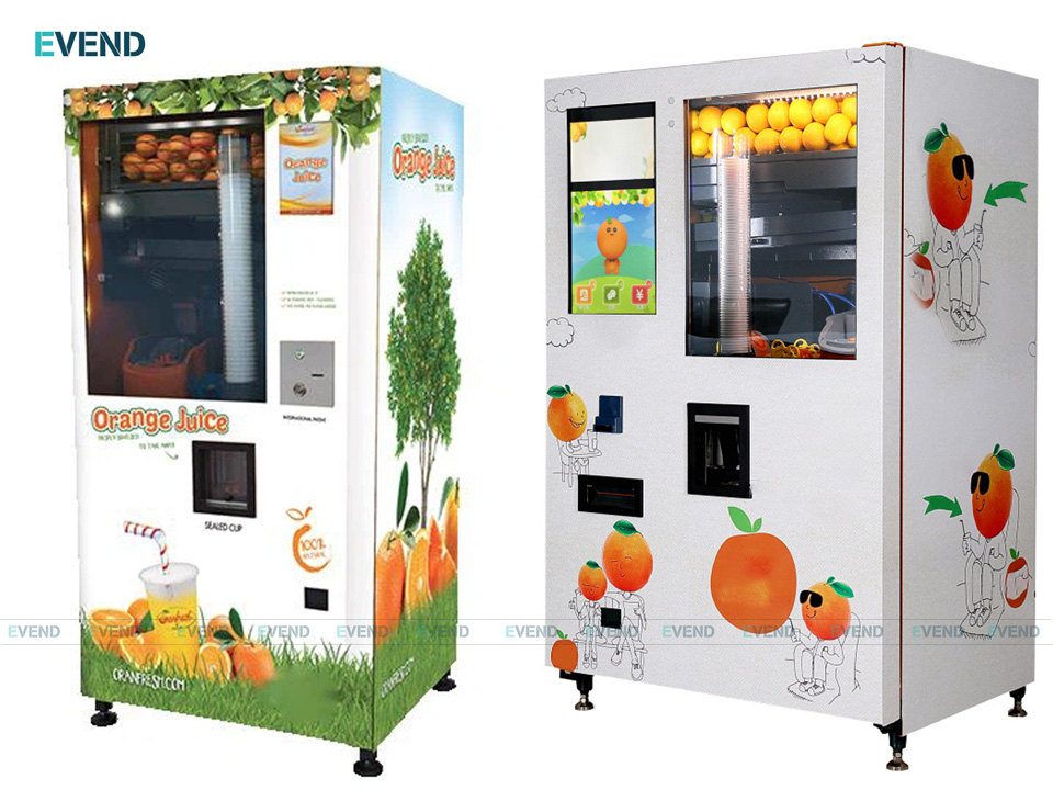 Hình ảnh máy bán nước cam ép tự động