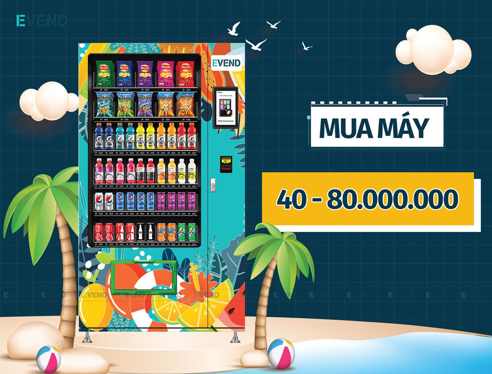 Giá mua máy bán hàng tự động từ 40 - 80 triệu đồng