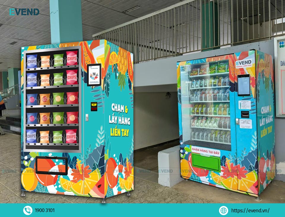 Máy bán snack tự động tại trường học