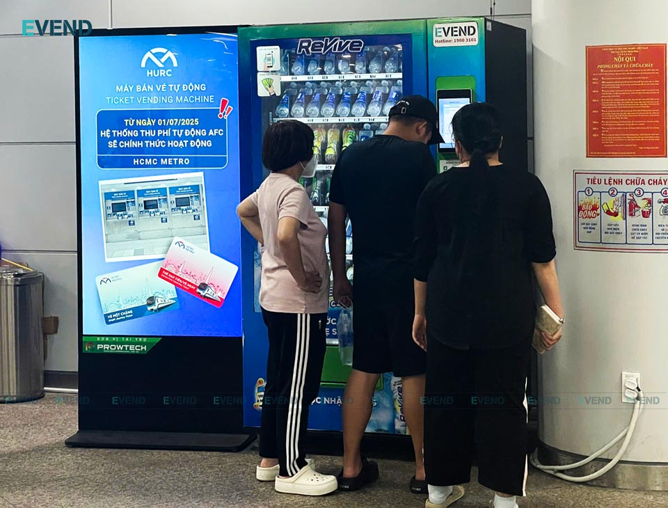 Thanh toán tự động trên máy bán hàng tiết kiệm thời gian