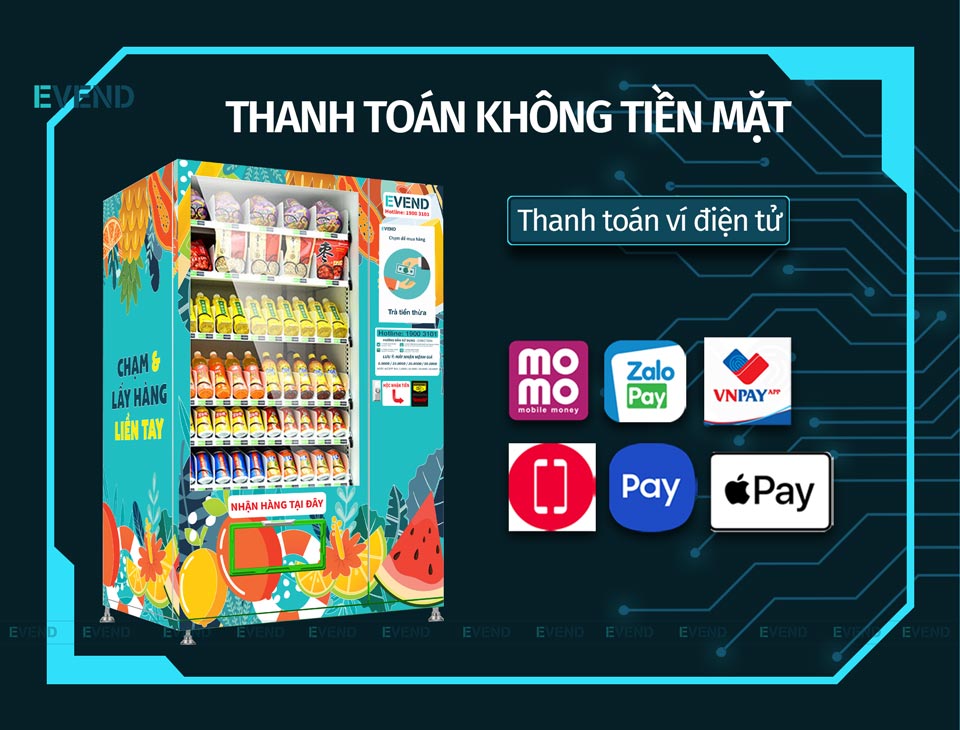 Thanh toán ví điện tử trên máy bán hàng