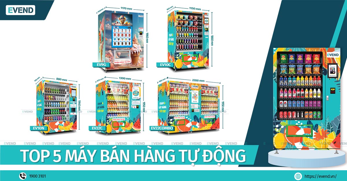 Top 5 máy bán hàng tự động kinh doanh tốt nhất