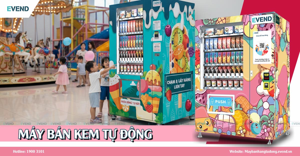 Máy bán kem tự động – Xu hướng kinh doanh