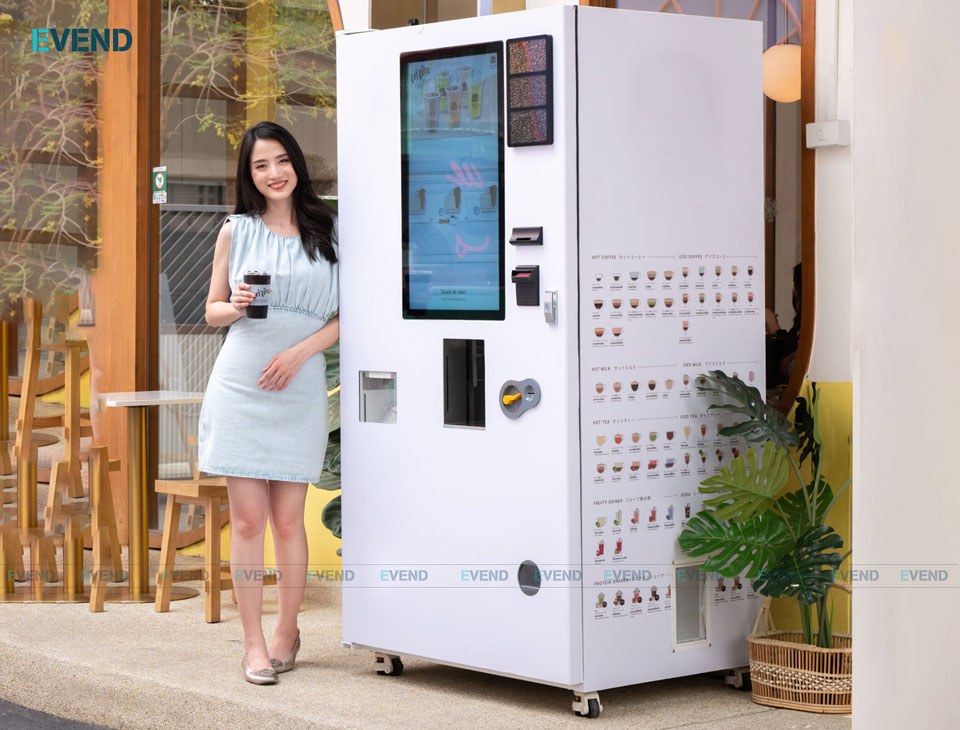Máy bán cà phê tự động mang lại tiện lợi cho khách hàng