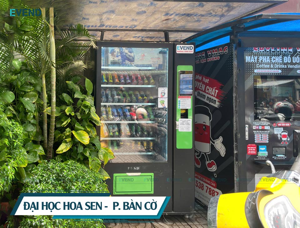 Máy bán hàng tự động EVEND tại phường Bàn Cờ - Cơ sở của Đại học Hoa Sen