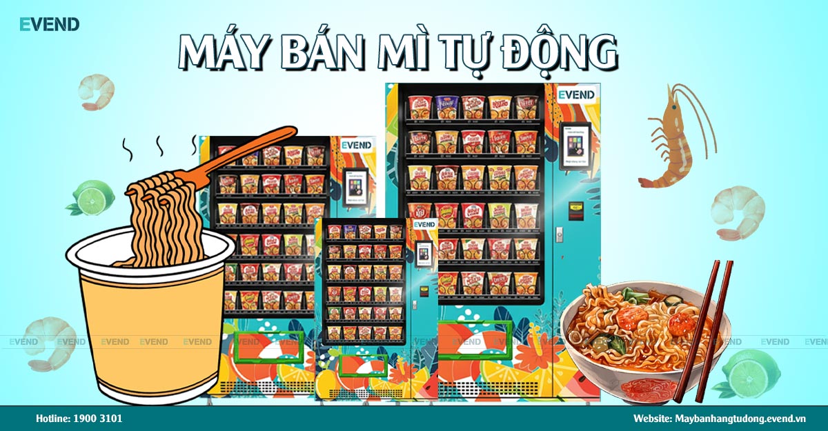 Máy bán mì tự động cho trường học, bệnh viện