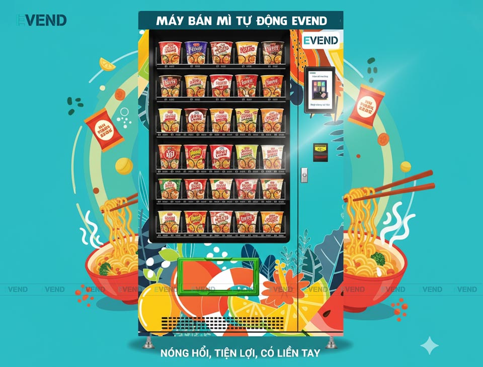 Máy bán mì tự động Evend