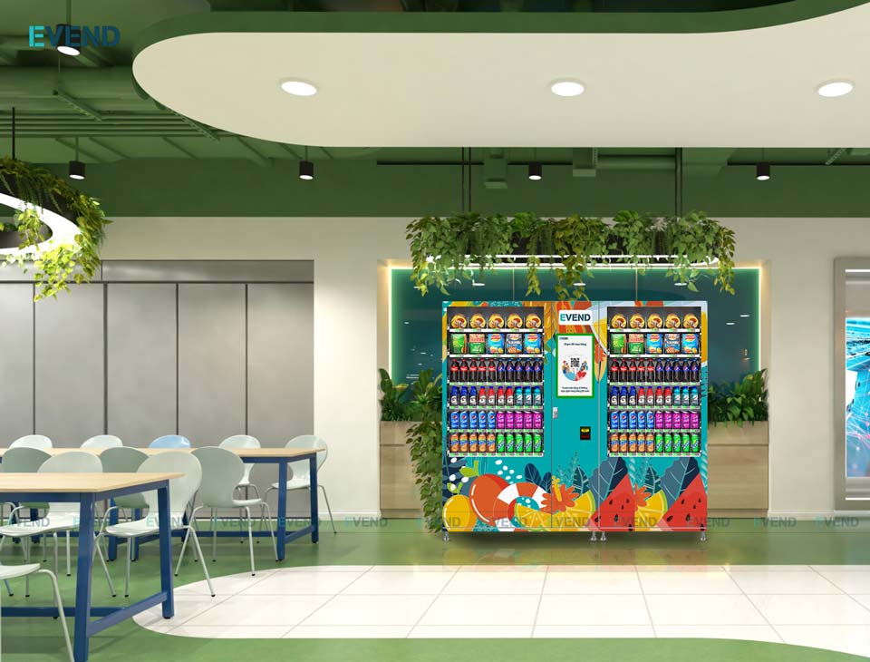 Đặt máy bán hàng tự động trong nhà ăn khu công nghiệp