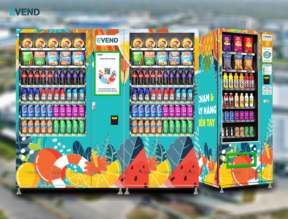 Máy bán hàng tự động Evend tại khu công nghiệp