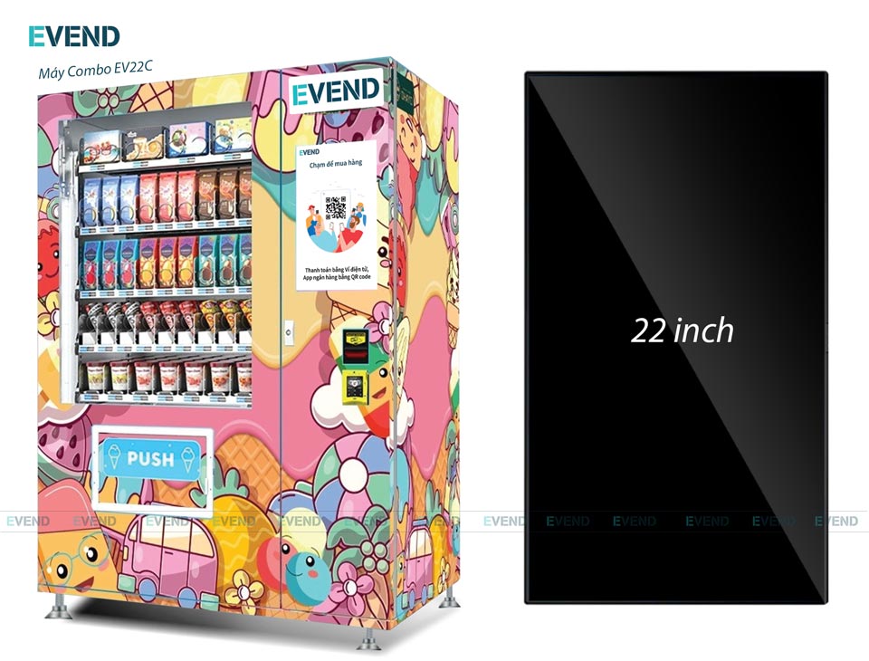 Kích thước màn hình LCD trên máy bán hàng tự động