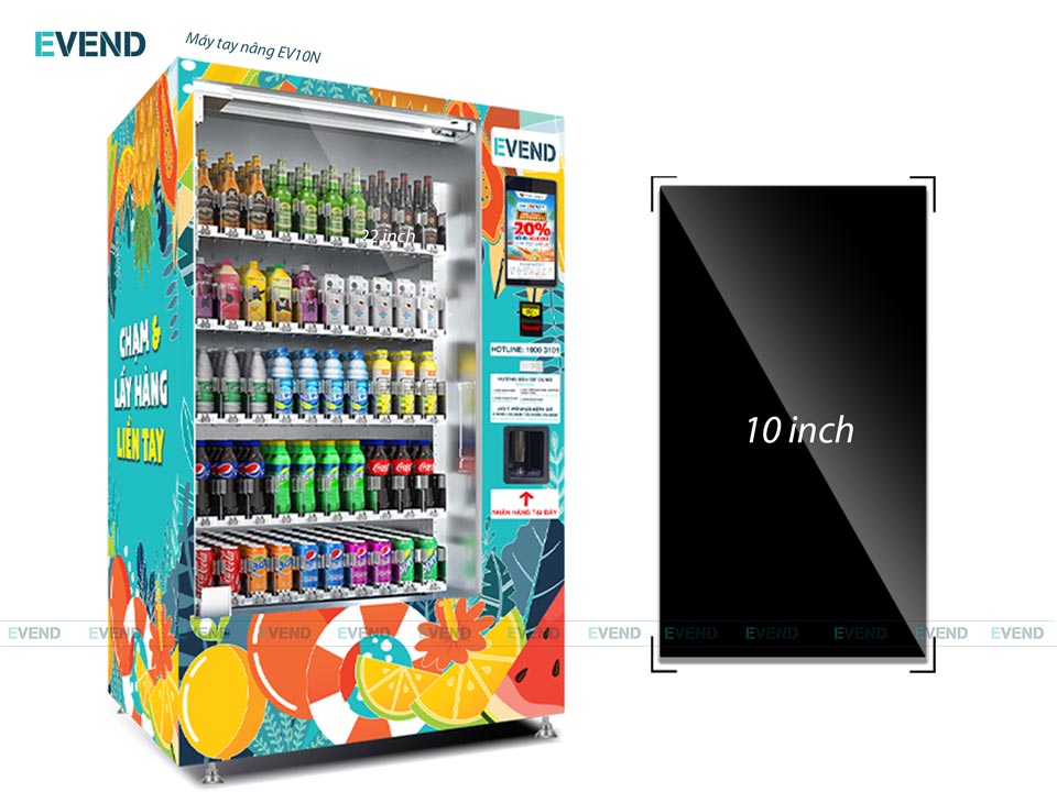 Kích thước màn hình LCD trên máy bán hàng tự động