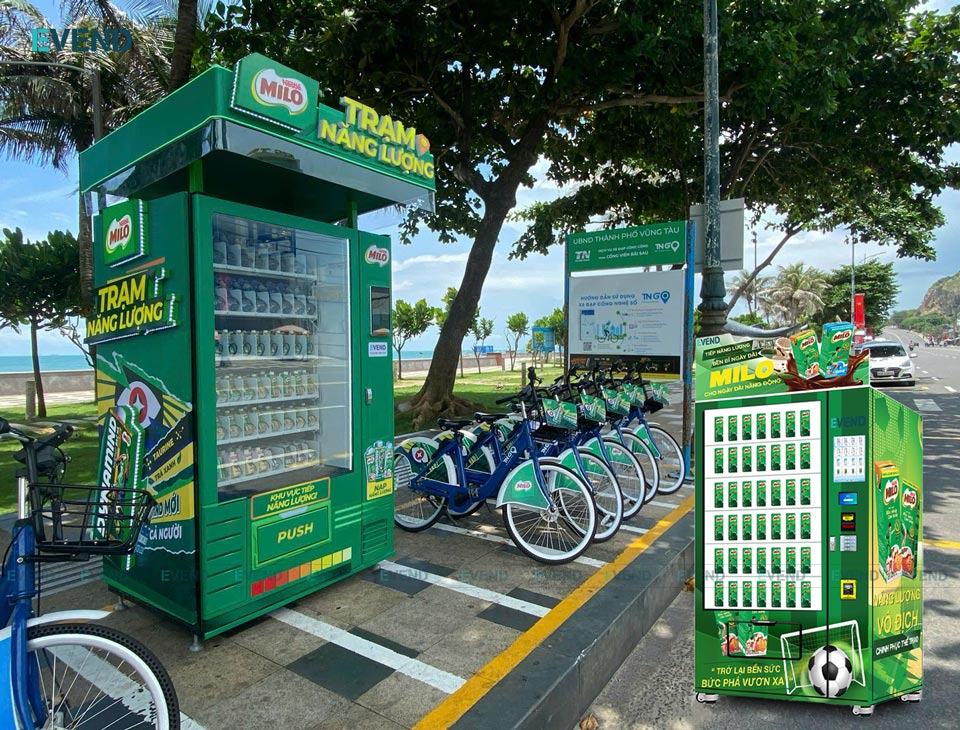 Hình ảnh thương hiệu Milo nổi bật tại Công viên Bãi Sau Vũng Tàu