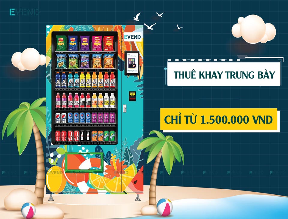 Giá thuê khay trưng bày trên máy bán hàng tự động