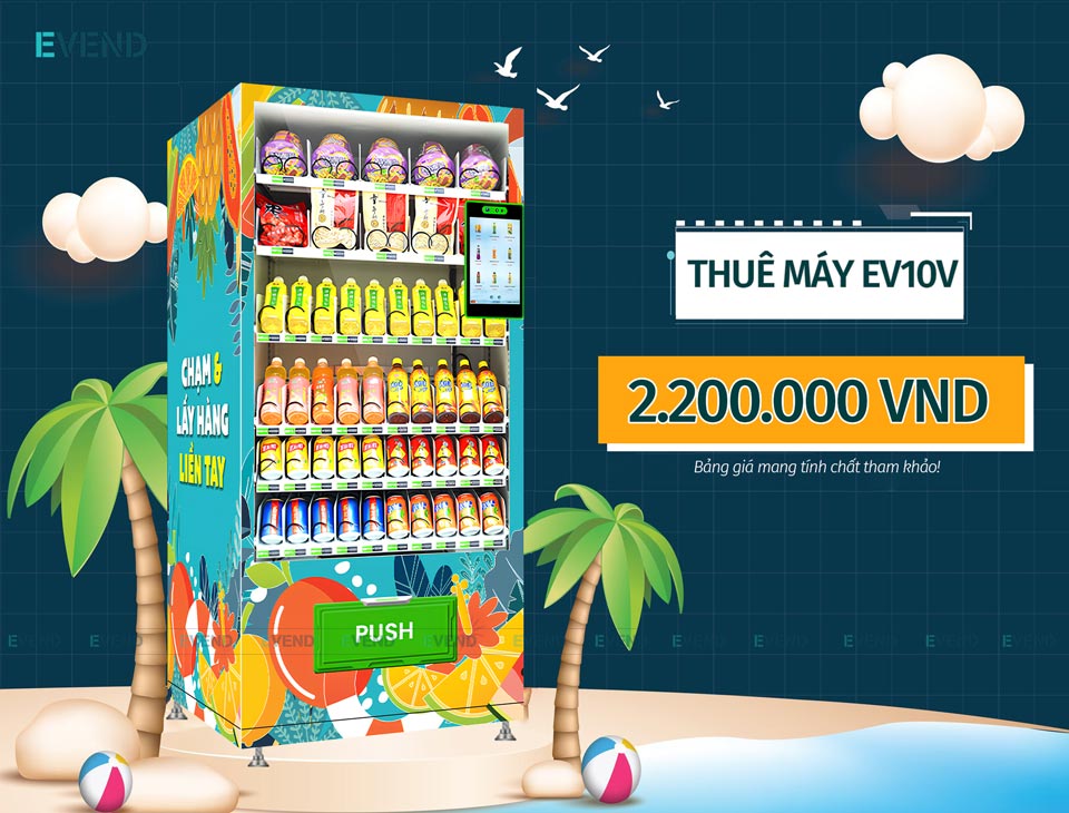 Giá thuê máy bán hàng tự động EV10V