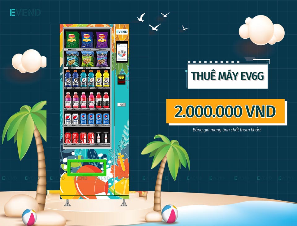 Giá thuê máy bán hàng tự động EV6G