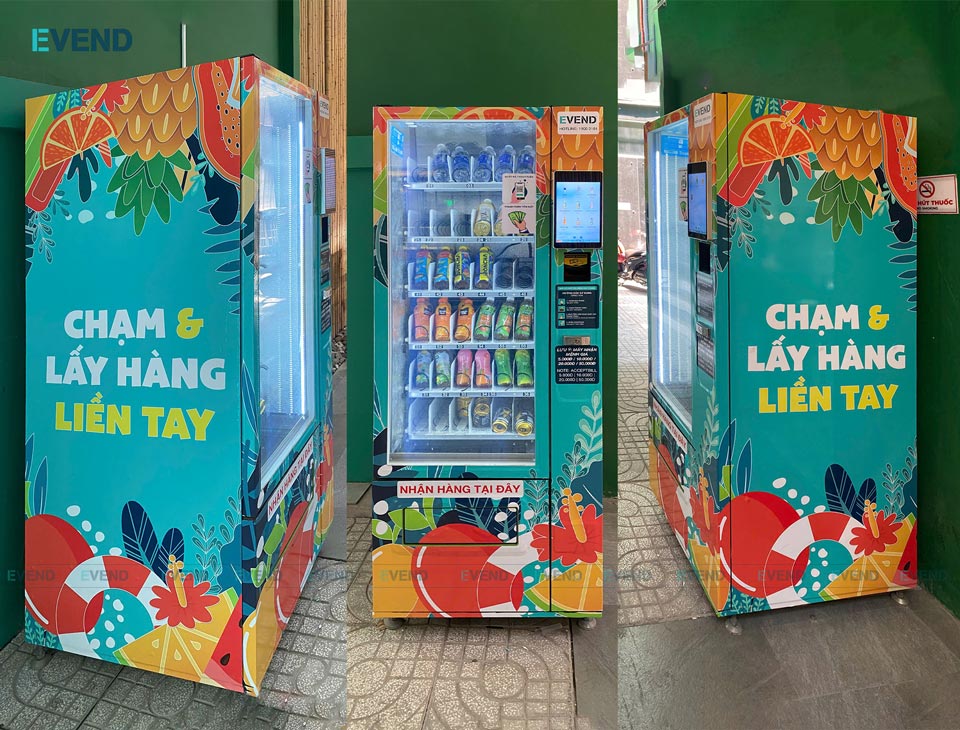 Máy bán hàng tự động EV6G có sức chứa 200 sản phẩm