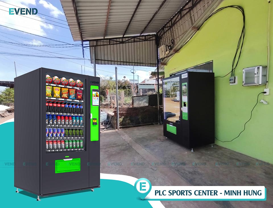 Máy Bán Hàng Tự Động EVEND Tại PLC SPORTS CENTER Minh Hưng
