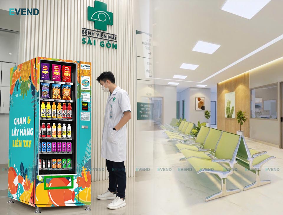 Máy bán hàng tự động tại Bệnh Viện Mắt Sài Gòn