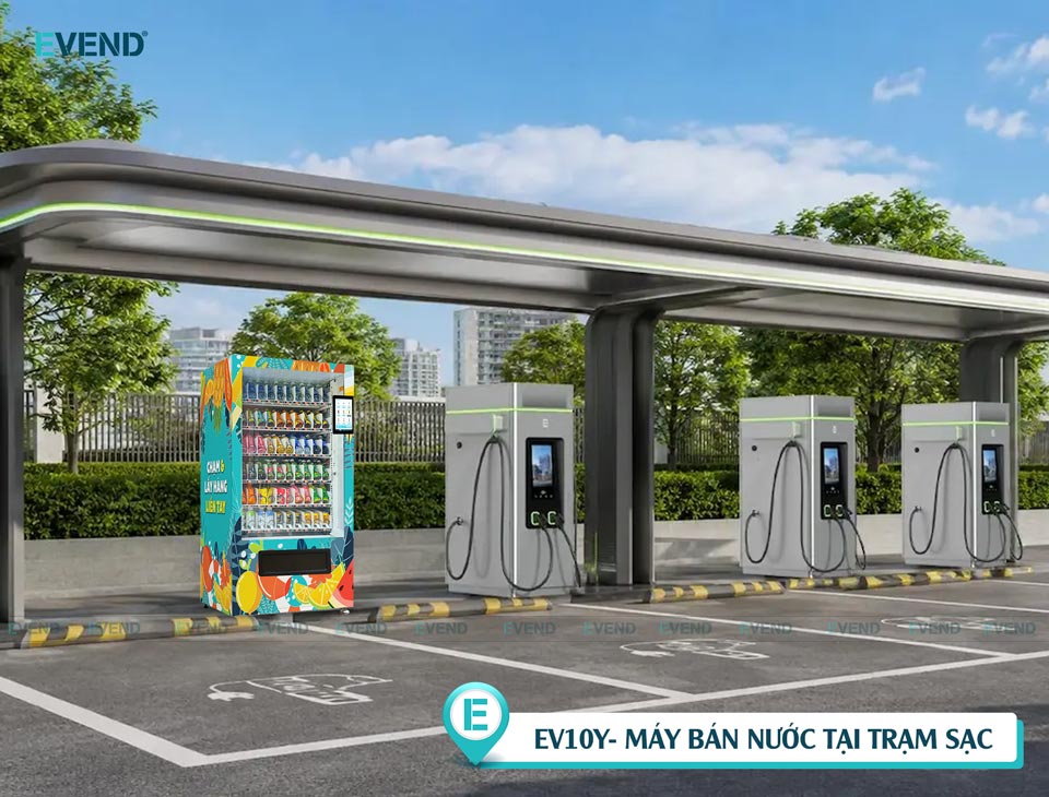 Các loại máy bán nước tự động tại trạm sạc (Model EV10Y)