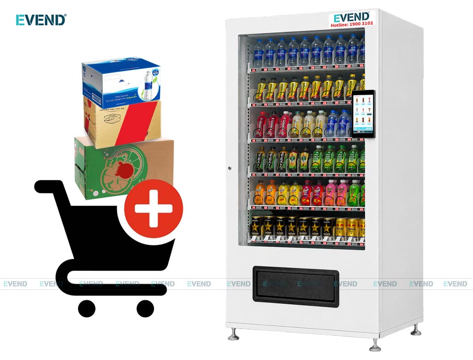 Nhập hàng cho máy bán hàng tự động tại trạm sạc