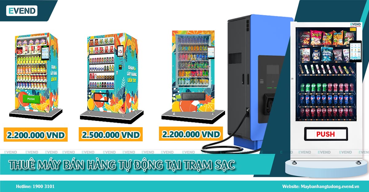 Báo giá thuê máy bán hàng tự động tại trạm sạc